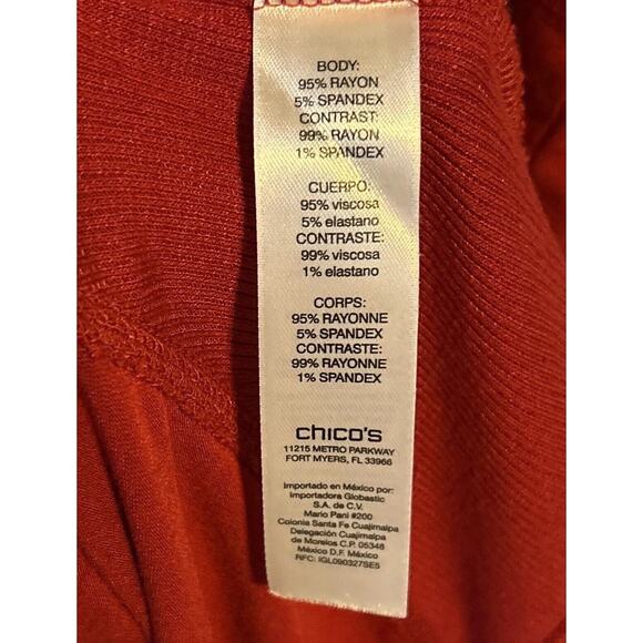 Chico's Zenergy Hoodie Womens Medium Red Athleisure Gorpcore - Picture 3 of 6